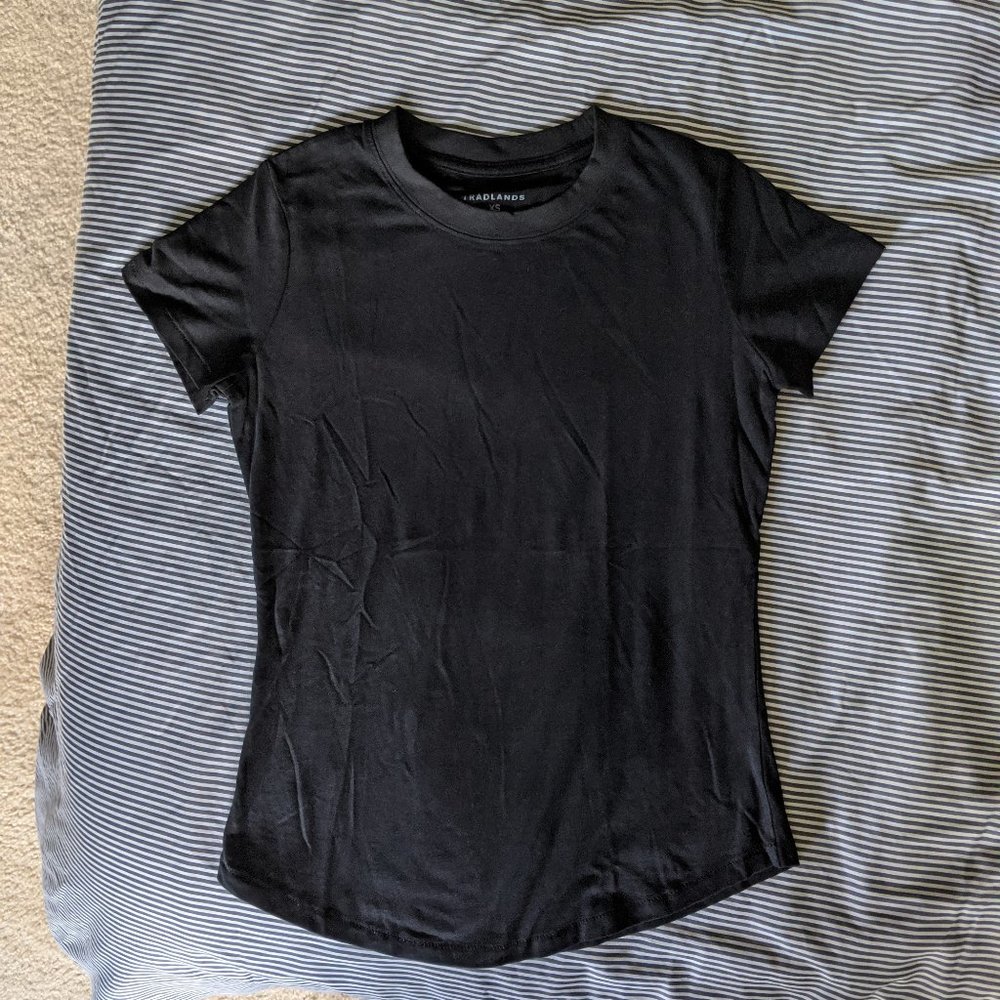 NEW Tradlands Black Cotton T-shirt size XS